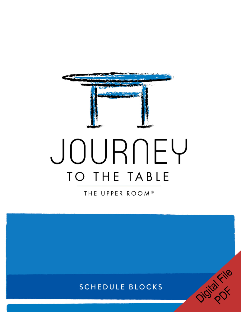 Journey to the Table Schedule Blocks