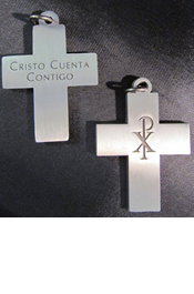 Emmaus Spanish Metal Cross 10 Pk