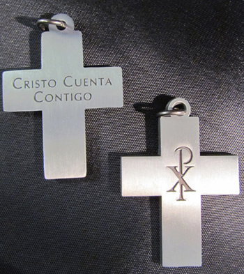 Emmaus Spanish Metal Cross 10 Pk